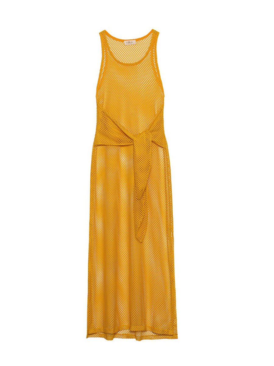 Barbados Mesh Dress Yellow