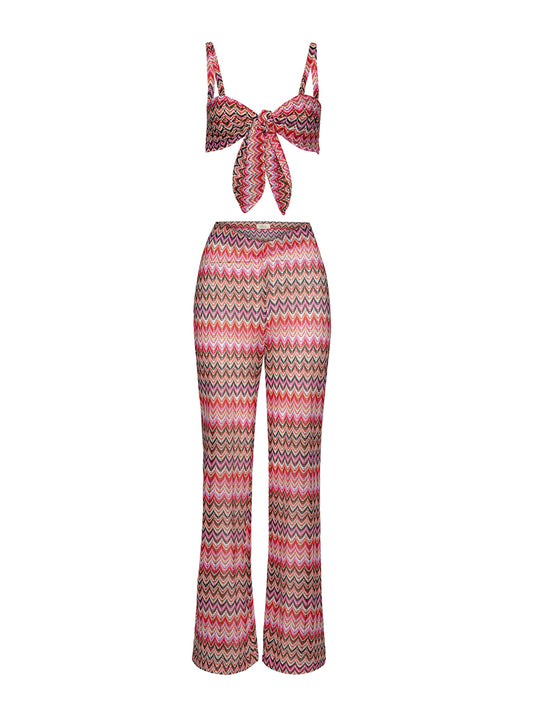 Bielle Pants Fuchsia Pink Knit