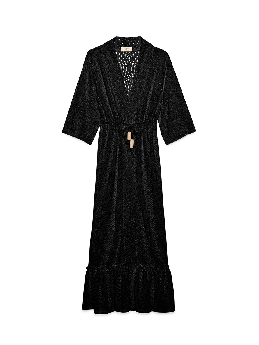 Copacabana Robe Black Lace