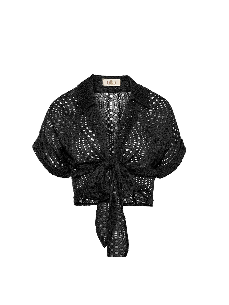 San Paulo Top Black Lace