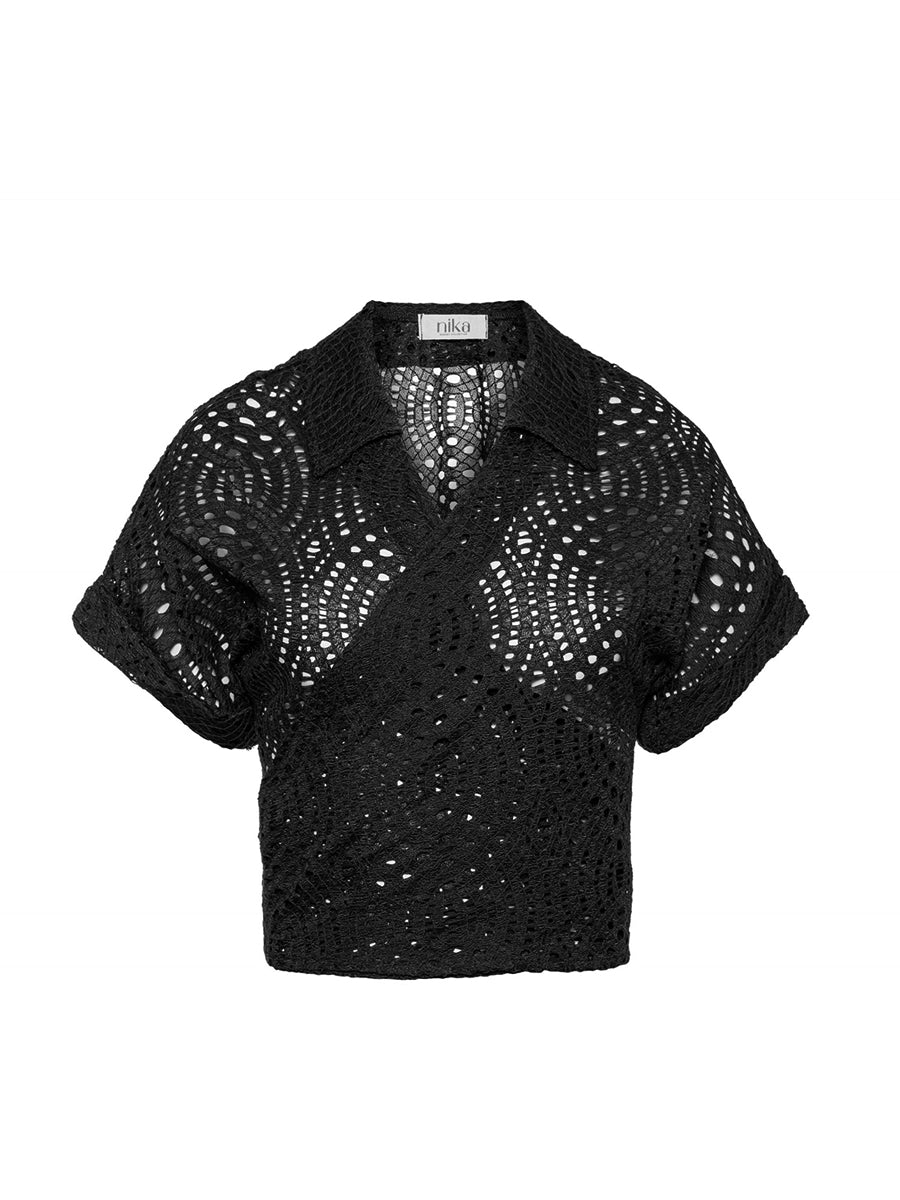 San Paulo Top Black Lace