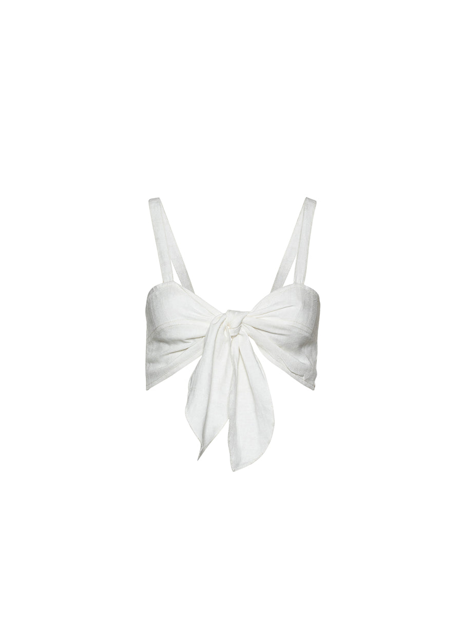Sol Knot Top Off White